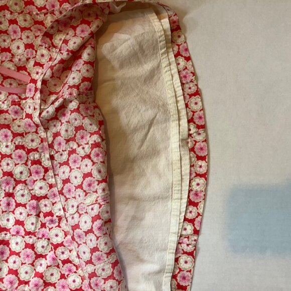 J Crew floral pink skirt cotton ribbon belt size 2 - Picture 6 of 6